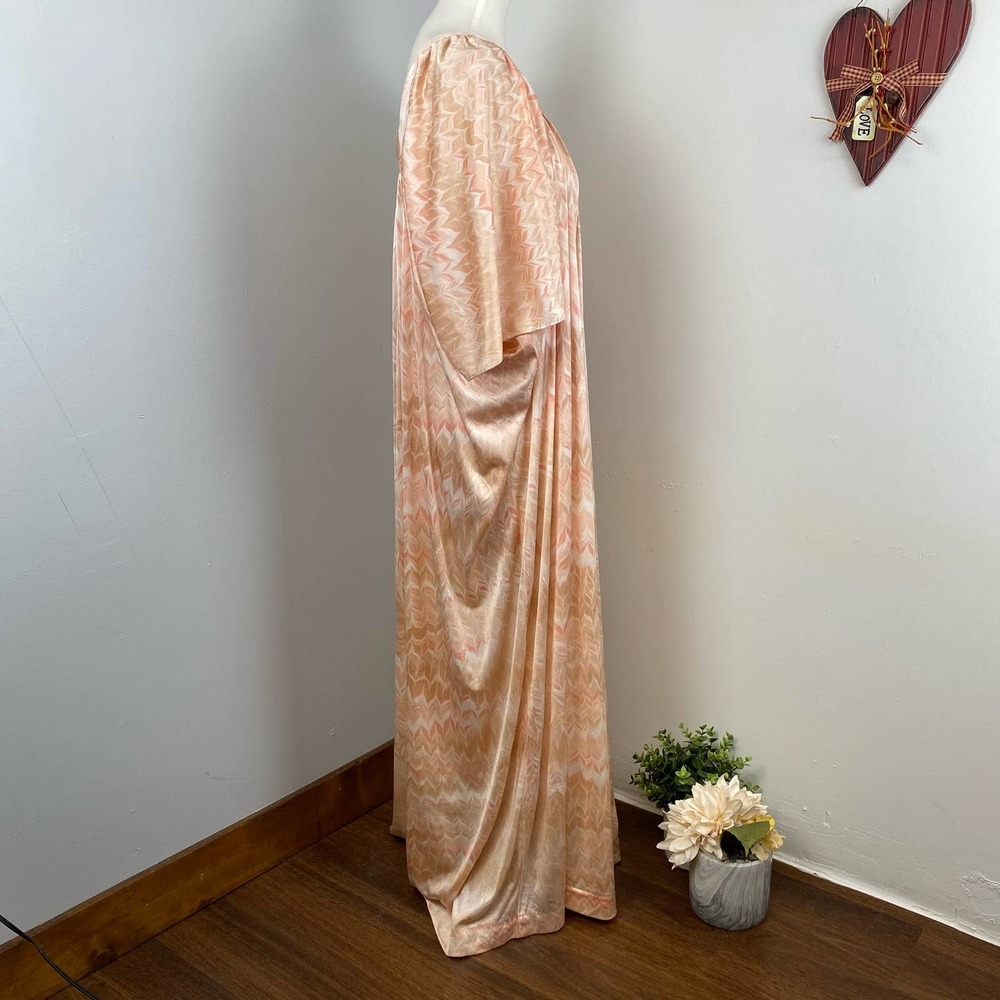 Georgie Keyloun Vintage 70s Neutral Kaftan Maxi Dress - Picture 4 of 8